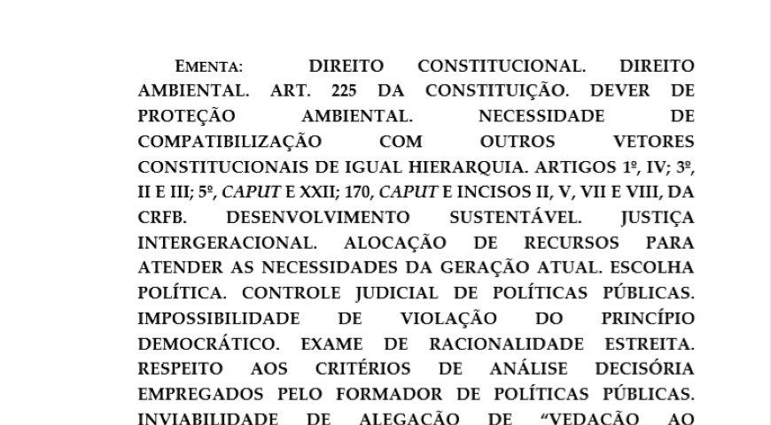Publicado Acórdão das ADI’s e ADC do Código Florestal