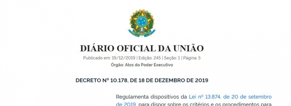 Publicado decreto que dispõe sobre a classificação de risco de atividades