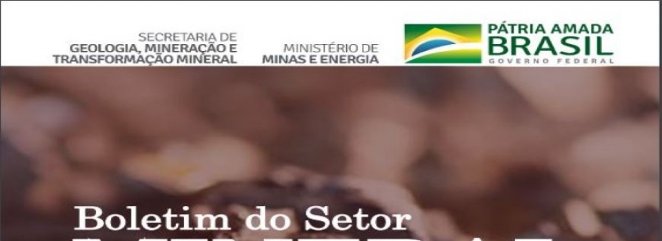 SGM/MME lança primeiro Boletim do Setor Mineral