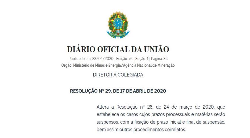 ANM faz alterações no disposto sobre a suspensão de prazos